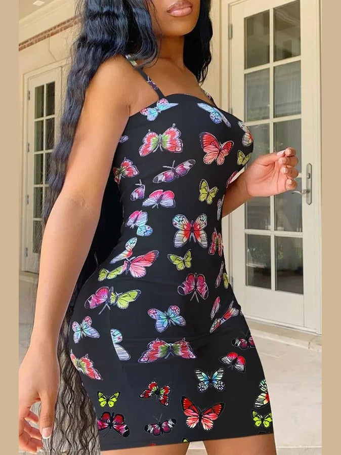 The Butterfly Flutter Mini Dress