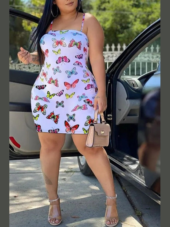 The Butterfly Flutter Mini Dress