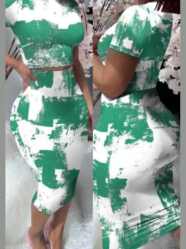 The Kaleido Midi Skirt Set