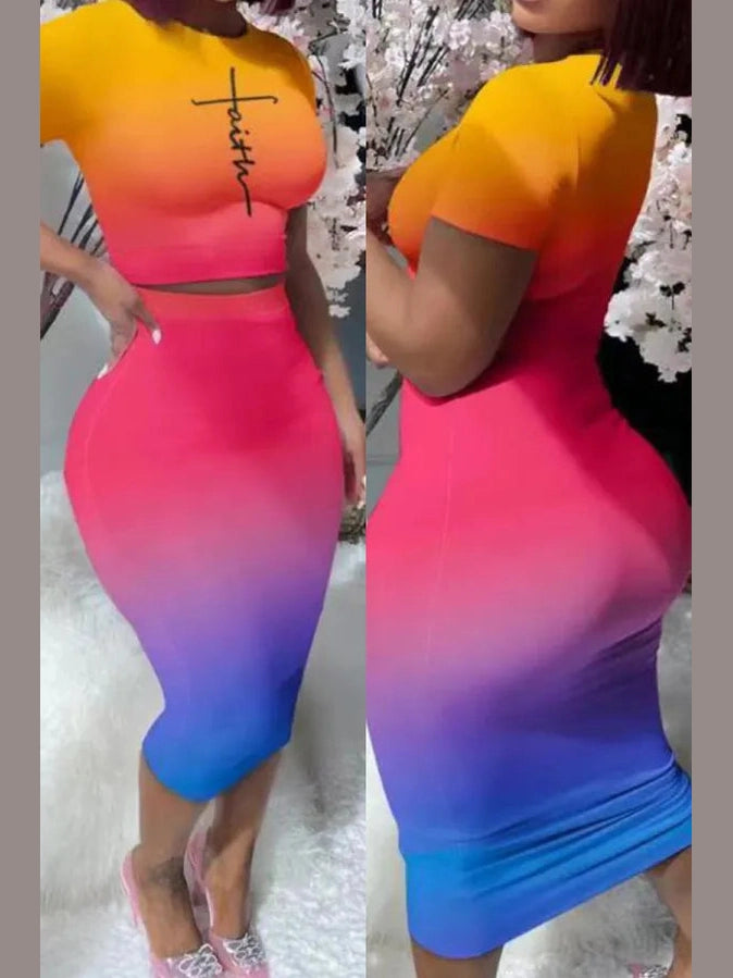 The Kaleido Midi Skirt Set