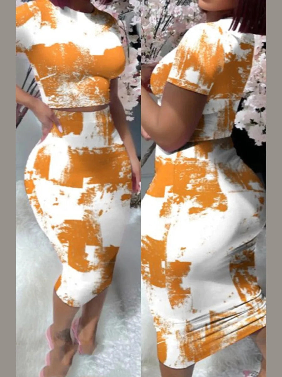 The Kaleido Midi Skirt Set