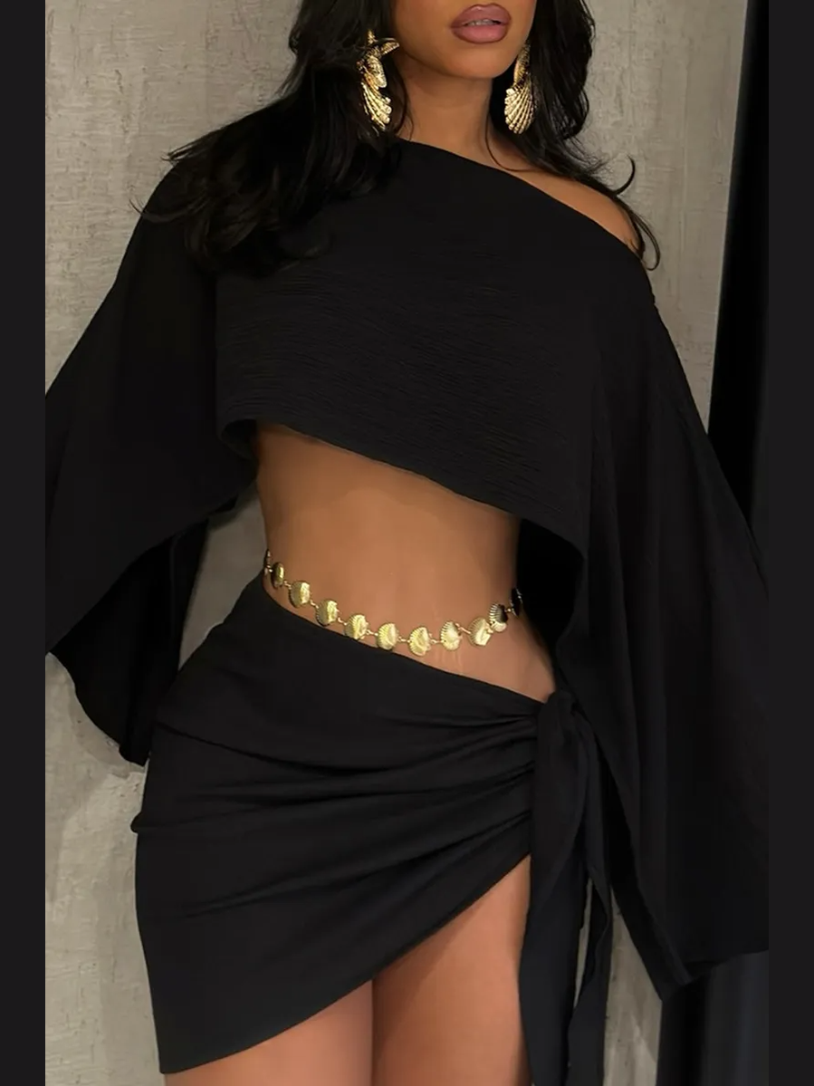 The Twist & Drape Skirt Set