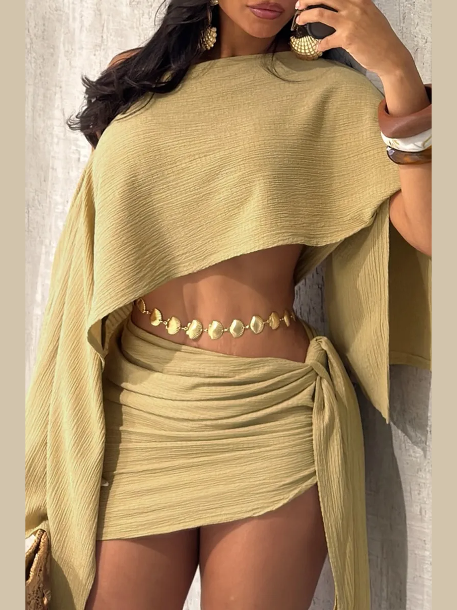 The Twist & Drape Skirt Set