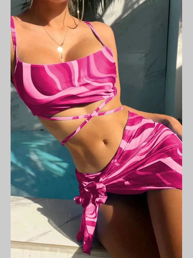 Tie It Cute 3-Piece Bikini Set