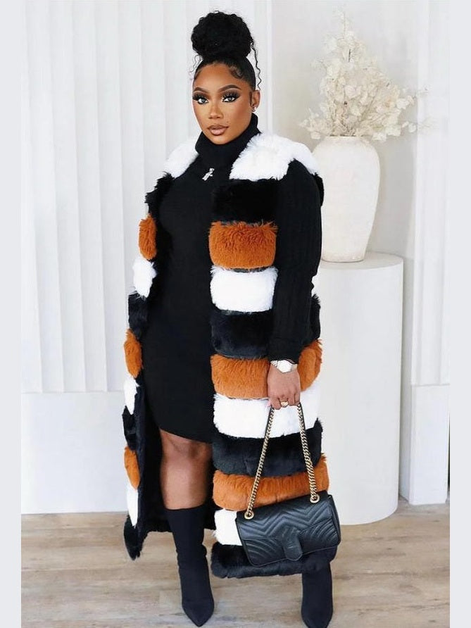 Triple Threat Faux Fur Coat
