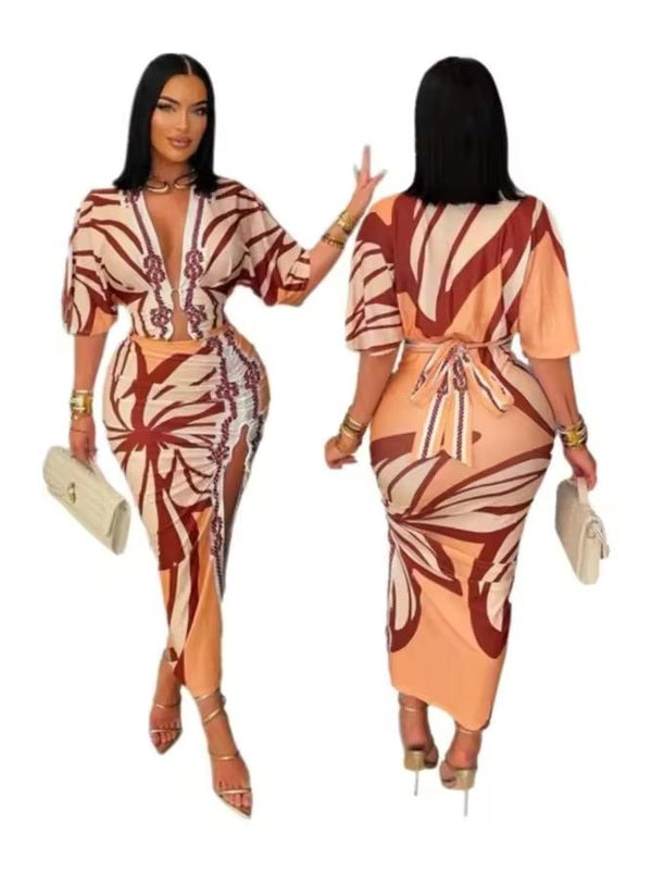 The Ruched Wrapped Maxi Dress image 2