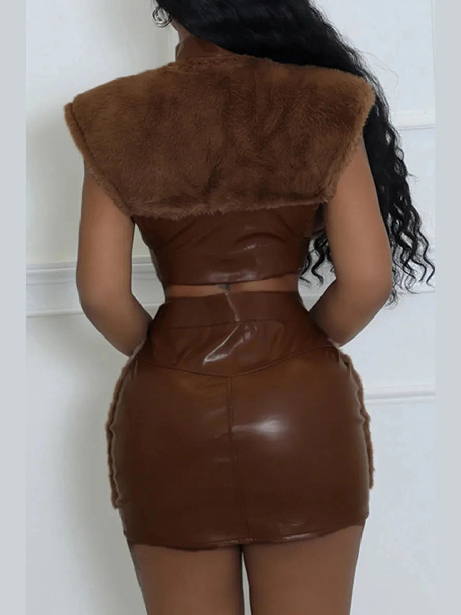 Zipped Temptation Skirt Set image 1