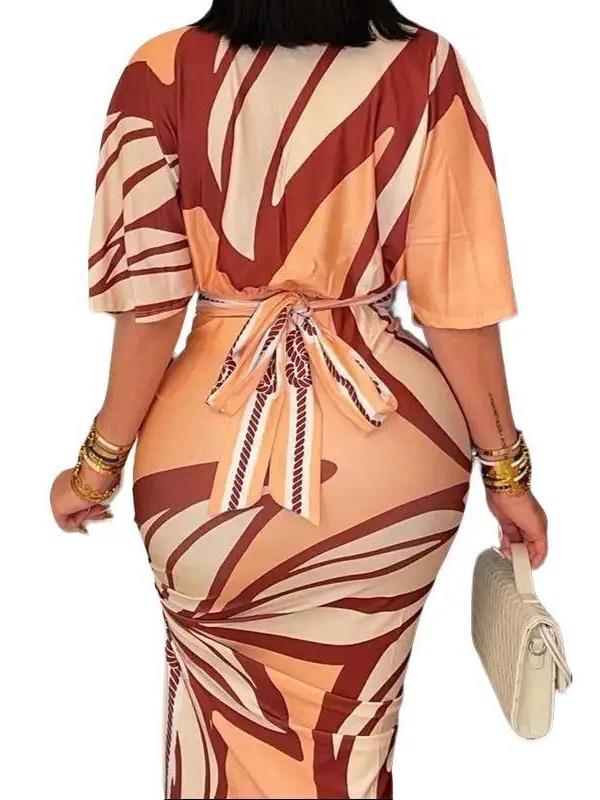 The Ruched Wrapped Maxi Dress image 3